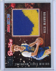 2020-21 Panini NBA Hoops Basketball Nico Mannion Rookie Sweaters Card #RSW-NMA