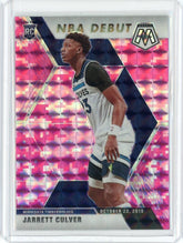 2019-20 Panini Mosaic Basketball Jarrett Culver NBA Debut Pink Camo Prizm RC Card #263