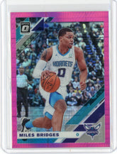 2019-20 Panini Donruss Optic Basketball Miles Bridges Hyper Pink Prizm Card #34