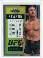 2021 Panini Chronicles UFC Alexander Volkanovski Season Ticket Card #278
