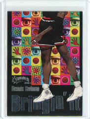 1998-99 Skybox Thunder Basketball Dennis Rodman Bringin It Card