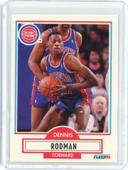 1990-91 Fleer Basketball Dennis Rodman Card #59