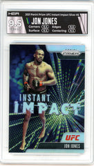 2021 Panini Prizm UFC Jon Jones Instant Impact Silver Prizm #5 HGA 9.5 GEM MINT