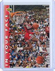 1992-93 Upper Deck Michael Jordan Hang Time In Your Face He's Back Card #453