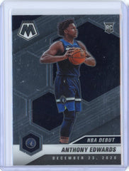 2020-21 Panini Mosaic Basketball Anthony Edwards NBA Debut RC Card #261