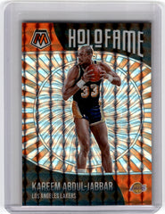 2020 Panini Mosaic #17 Kareem Abdul-Jabbar HoloFame Mosaic Orange Fluorescent