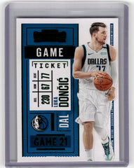 2020 Panini Contenders Rookie Ticket Green #85 Luka Doncic Panini Contenders Optic
