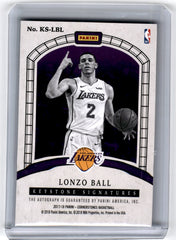 2017 Panini Cornerstones #KS-LBL Lonzo Ball Keystone Signatures