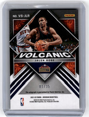 2021 Panini Obsidian Volcanic /35 #VS-JLR Jalen Rose Obsidian Electric Etch Red