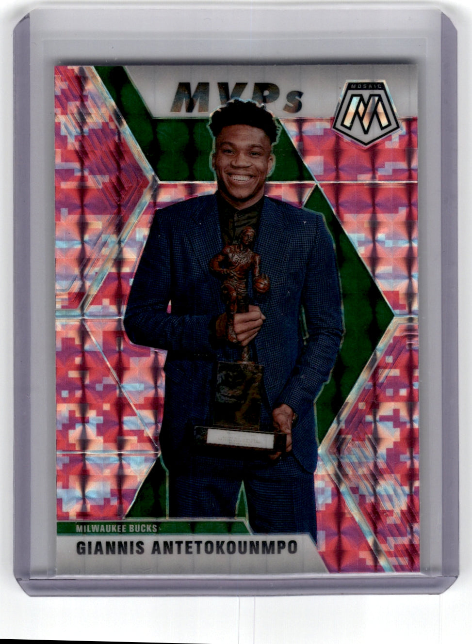 2019 Panini Mosaic Pink #297 Giannis Antetokounmpo Camo Pink
