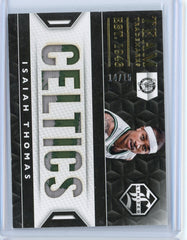 2015-16 Panini Limited Isiah Thomas Celtics Patch Card #2 /15 Game Worn
