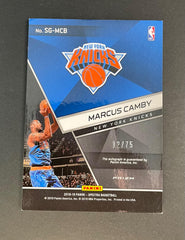 2018-19 Panini Spectra Signatures Marcus Camby /75 #SGMCB