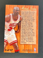 1995 Fleer Hardwood Leader Michael Jordan 4 of 27