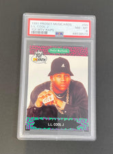 1991 Yo MTV Raps LL Cool J Card #50 PSA 8