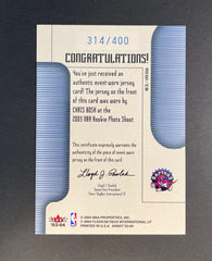 2004 Fleer Avant Chris Bosh Patch /400 #AEWCB