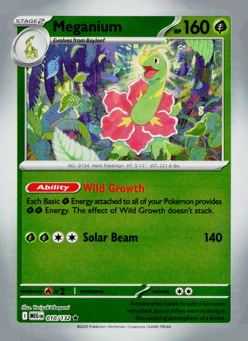 Meganium MEG 010/132 Reverse Holo NM