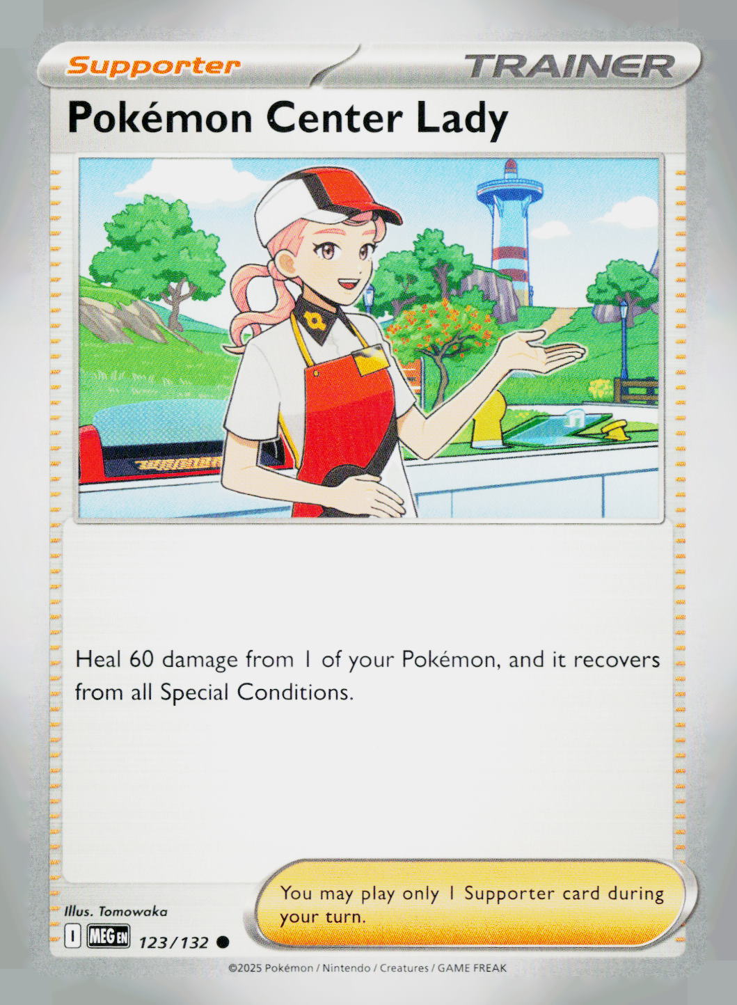 Pokemon Center Lady MEG 123/132 NM
