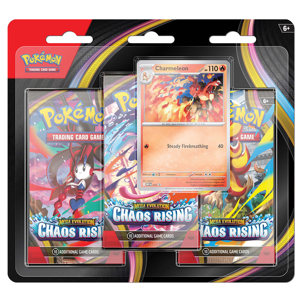 Pokemon - TCG - Mega Evolution Chaos Rising 3-Pack Blister **LIMIT 1 PER PERSON**
