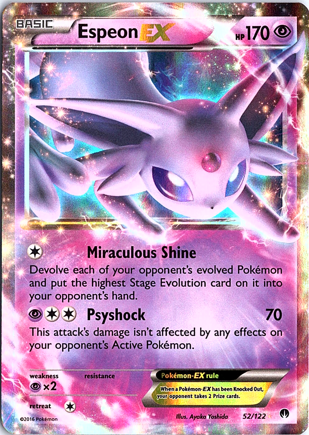 Espeon EX Ultra Rare XY - BREAKpoint 52/122 NM