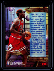 1996-97 Metal Dennis Rodman 231 Basketball Chicago Bulls
