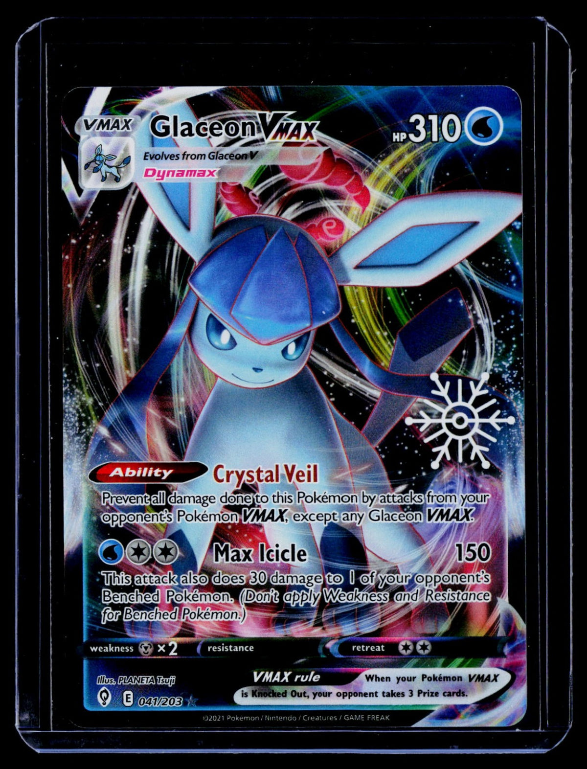 Glaceon VMAX (Holiday Calendar) Holo Miscellaneous  041/203 NM