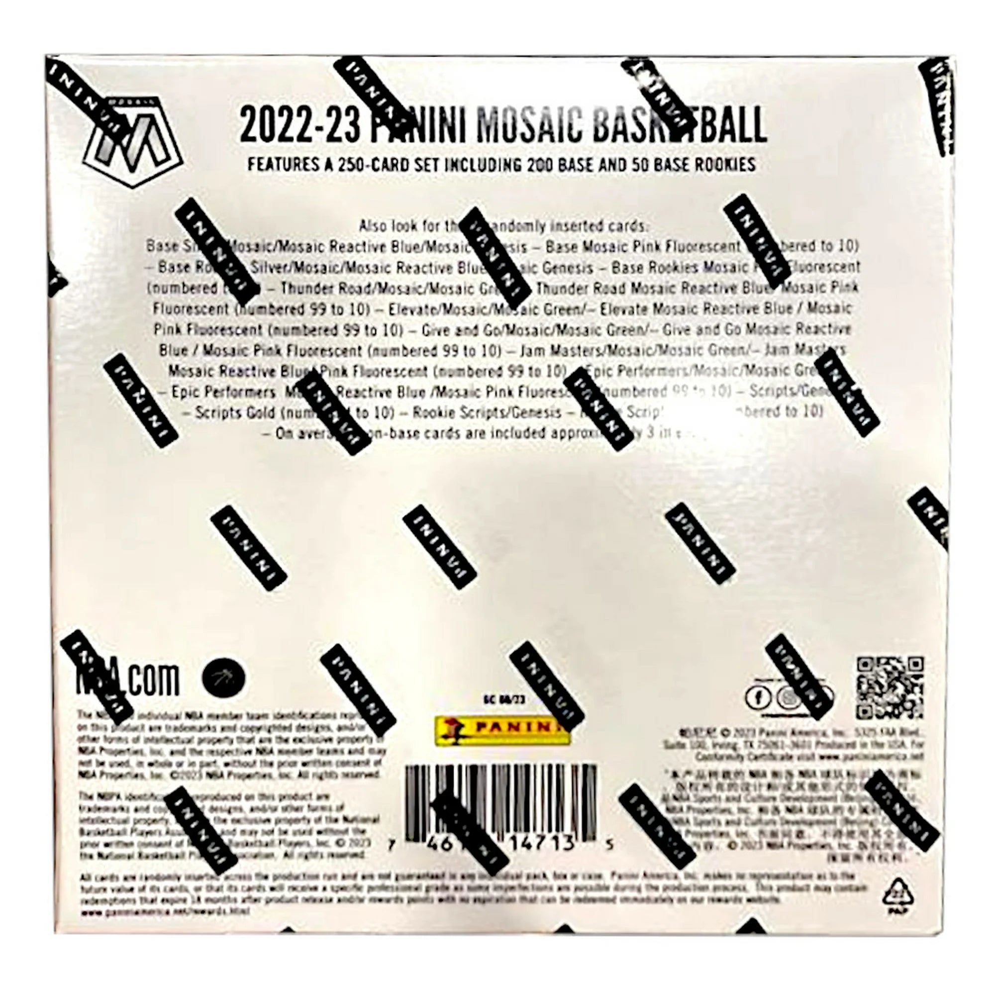 2022-23 Panini Mosaic NBA Basketball Trading Cards Mega Box