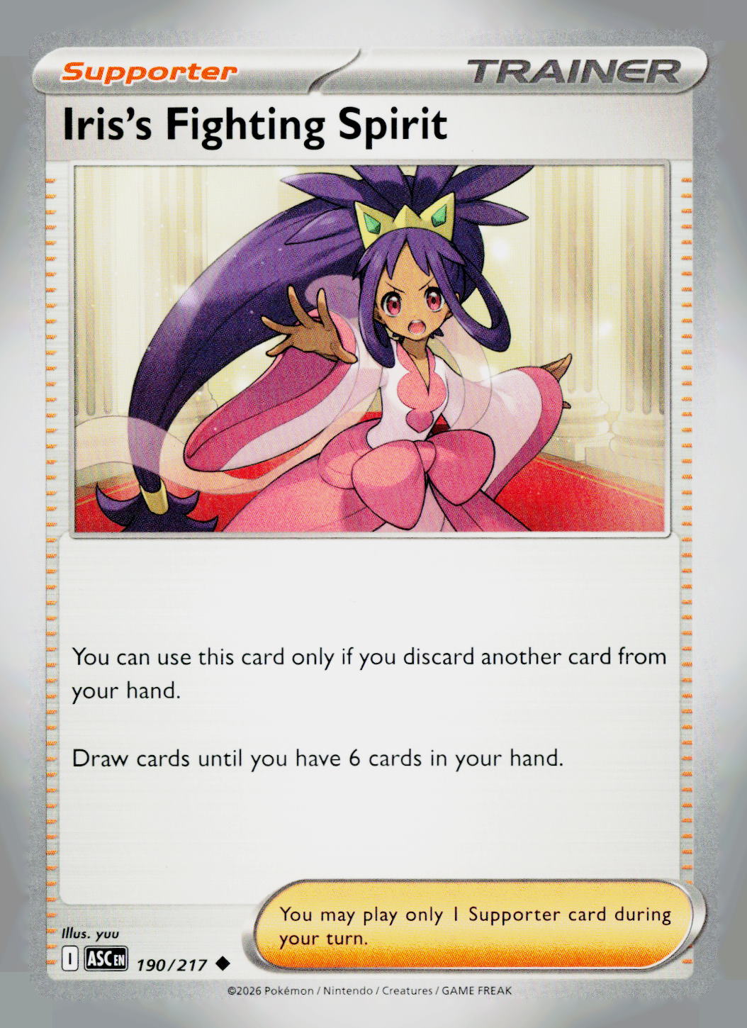 Iris's Fighting Spirit ASC 190/217 NM