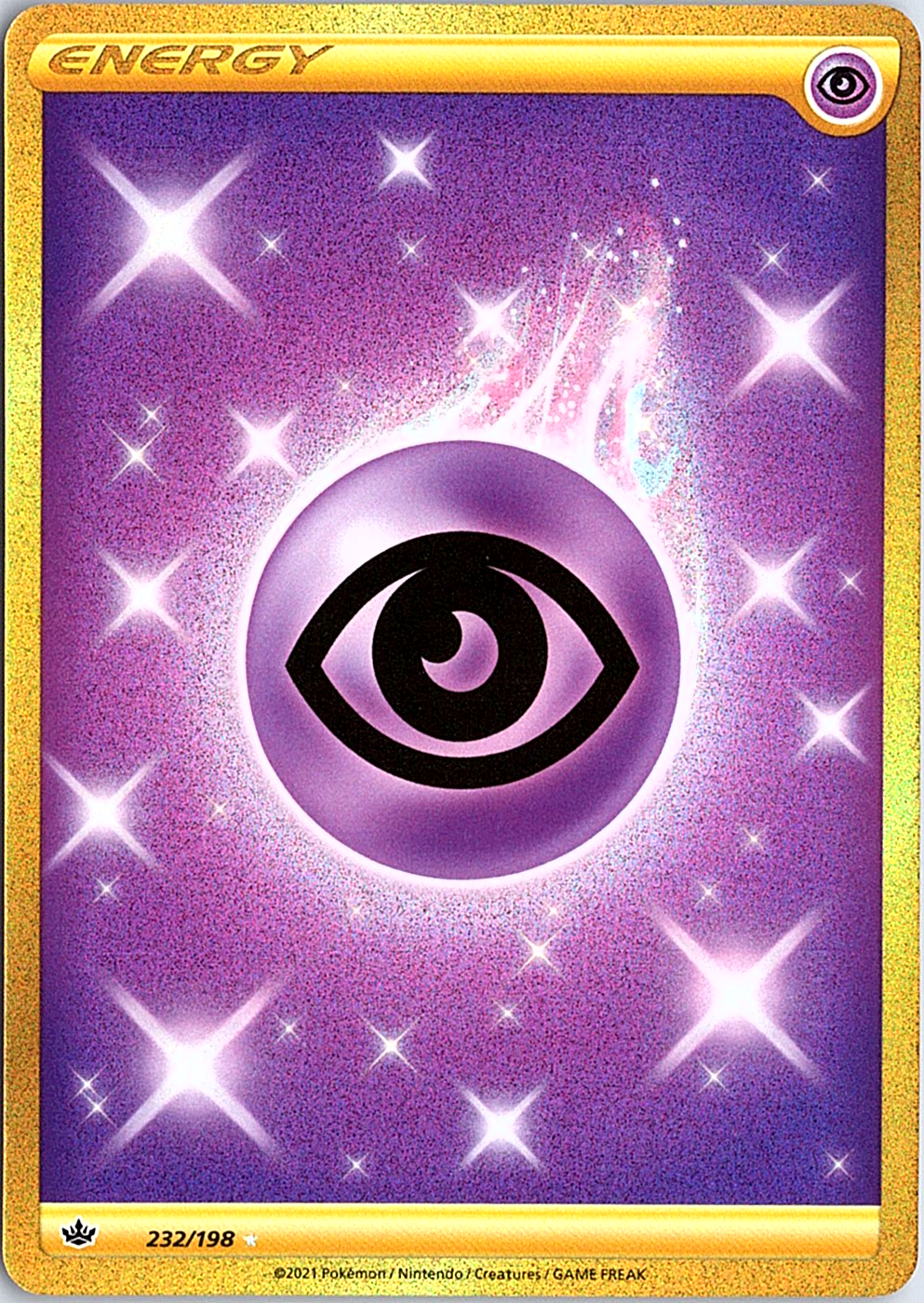 Psychic Energy (Secret) Secret Rare SWSH06: Chilling Reign 232/198 NM