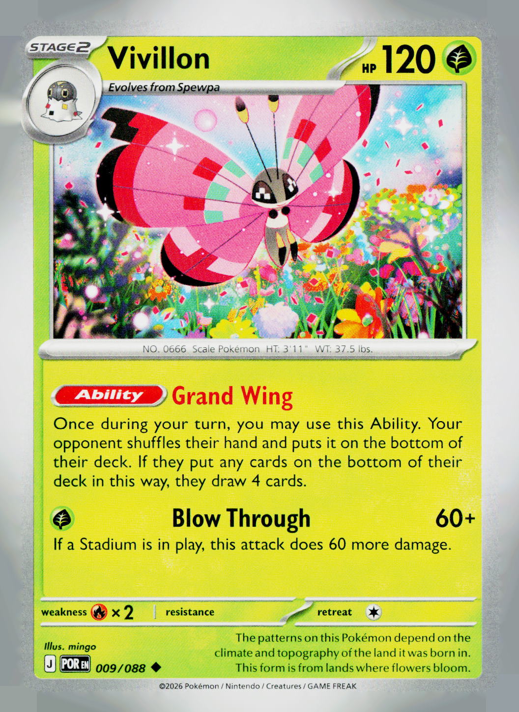Vivillon POR 009/088 NM