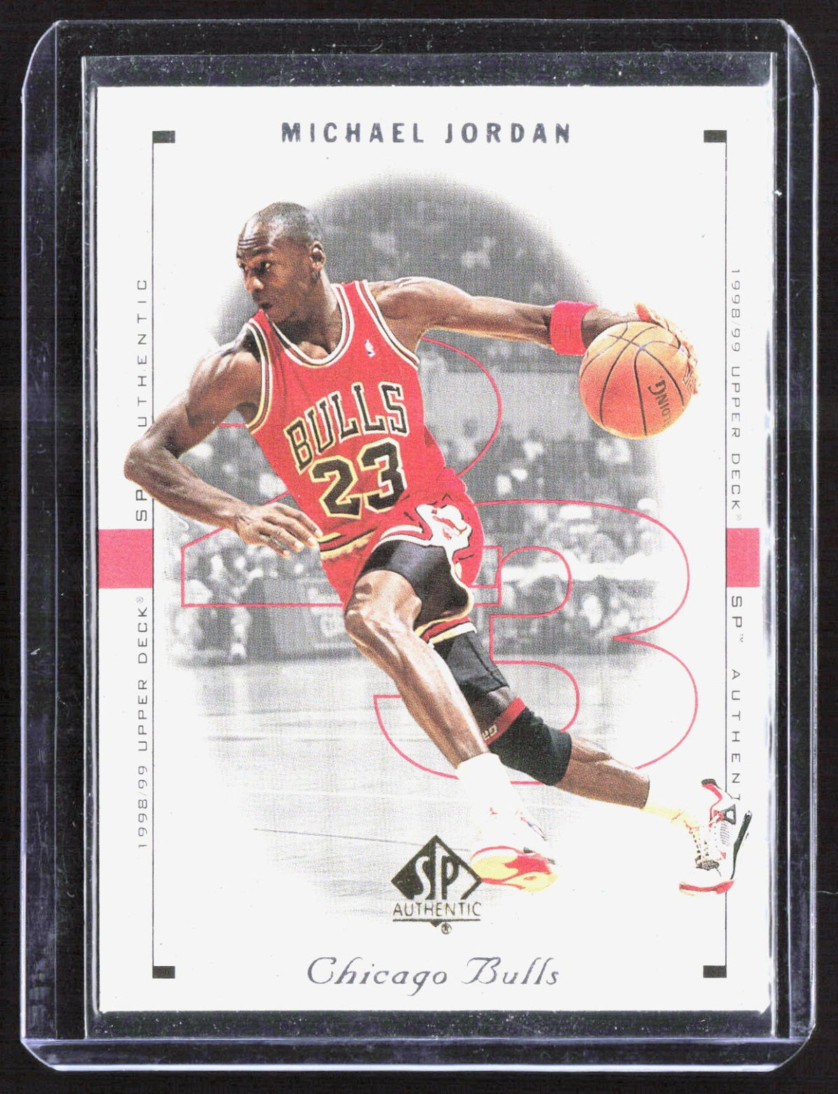 1998-99 SP Authentic Michael Jordan 4 Basketball Chicago Bulls