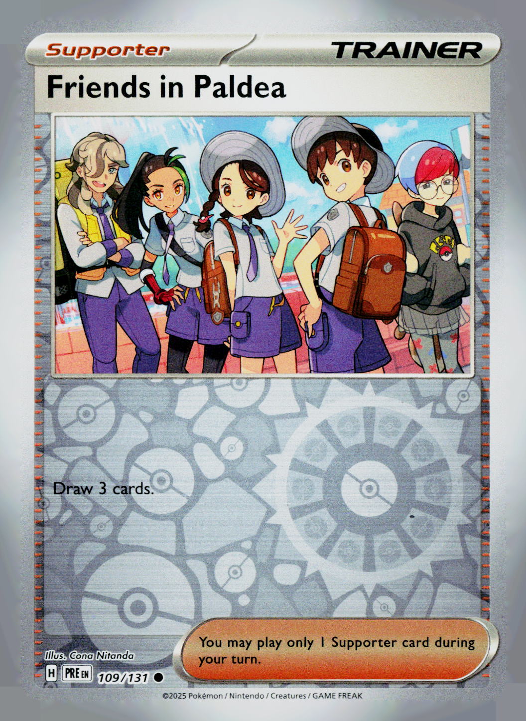 Friends in Paldea PRE 109/131 Reverse Holo NM