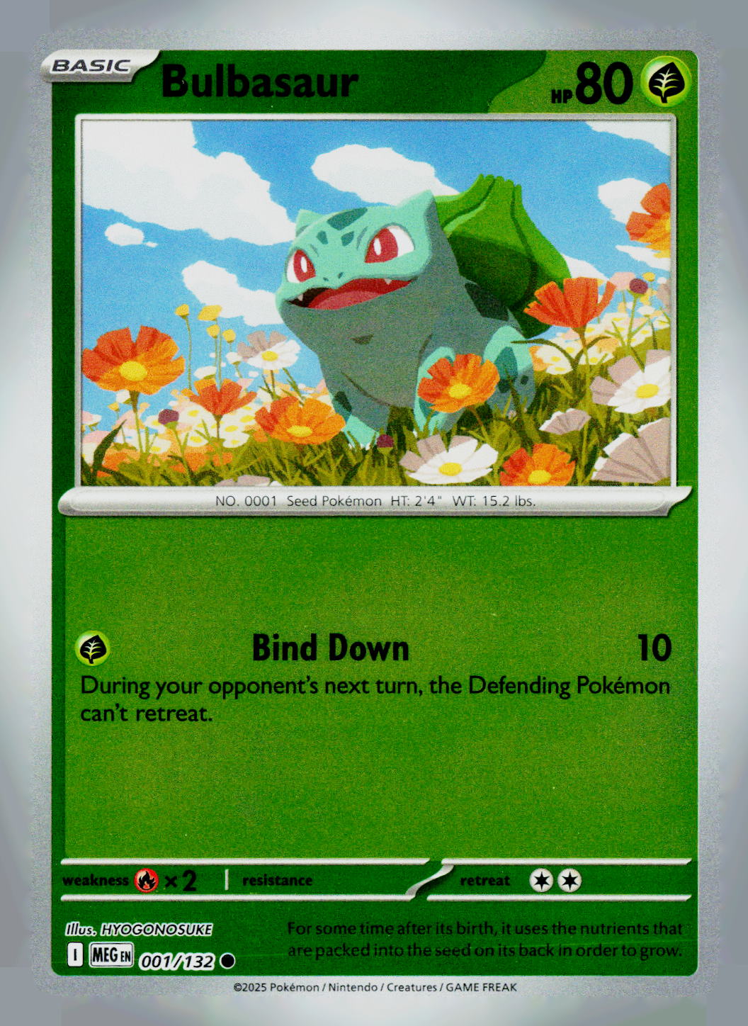 Bulbasaur MEG 001/132 Reverse Holo NM