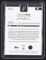 2025-26 Topps Chrome Update - X-Fractor Stephon Castle 82 San Antonio Spurs