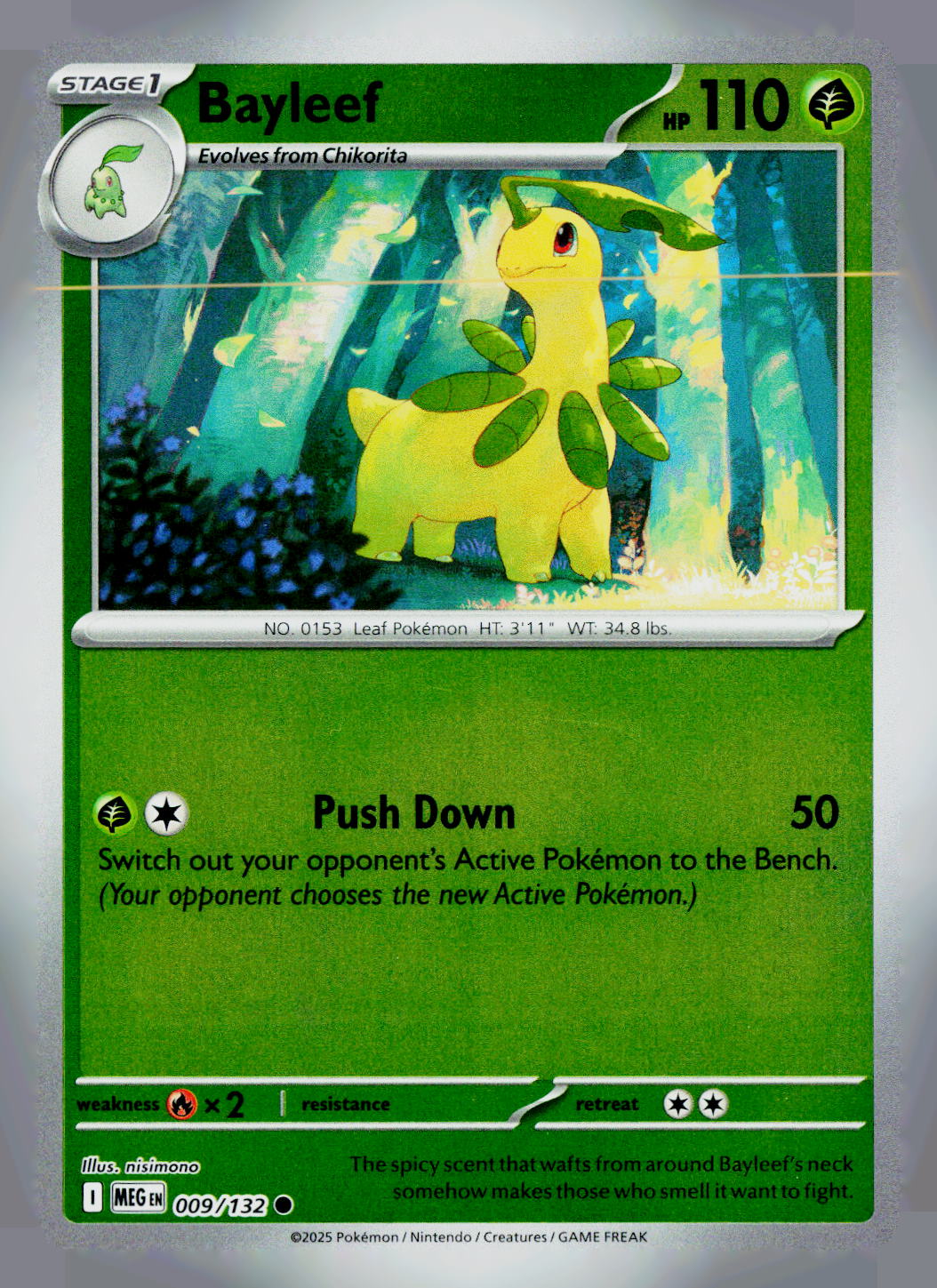 Bayleef MEG 009/132 Reverse Holo NM