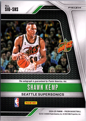 Shawn Kemp Panini Prizm - Signatures Prizms Choice SIG-SKS NM (Back)