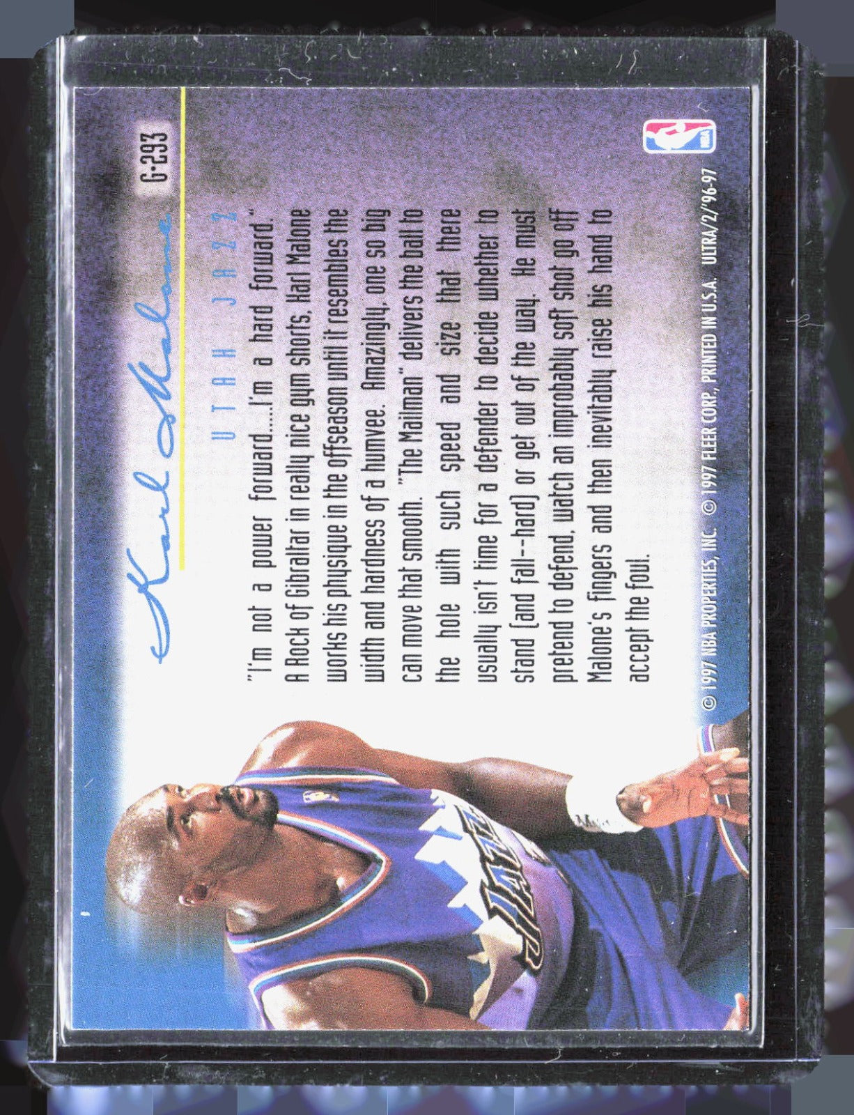 1996-97 Ultra - Gold Medallion Karl Malone G-293 Basketball Utah Jazz
