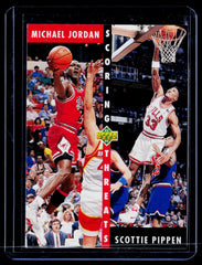 1992-93 Upper Deck Michael Jordan / Scottie Pippen Scoring Threats 62