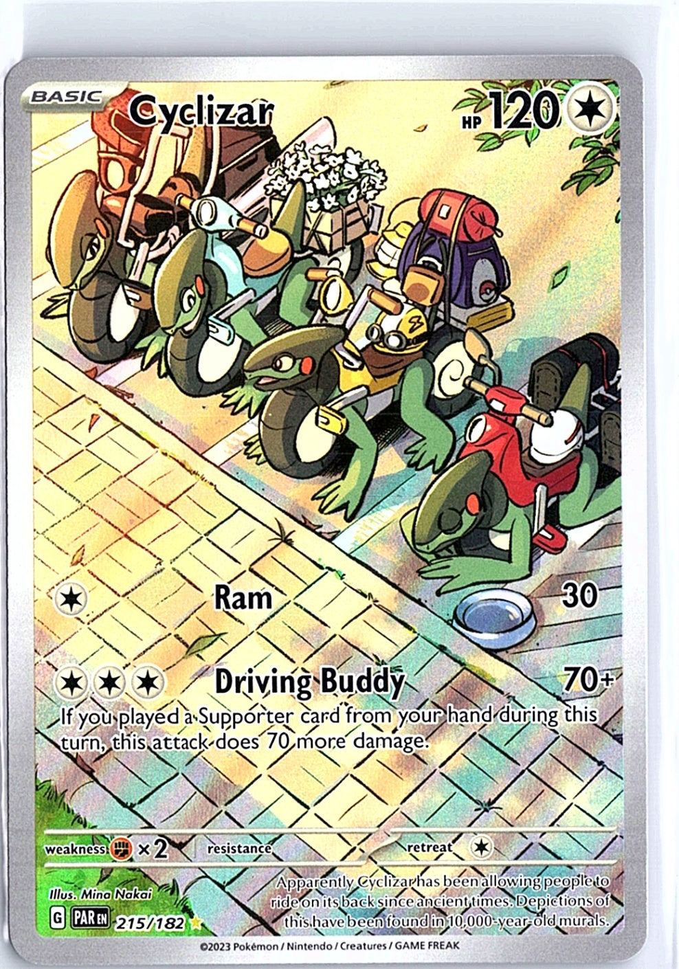 Cyclizar Illustration Rare SV04: Paradox Rift 215/182 NM