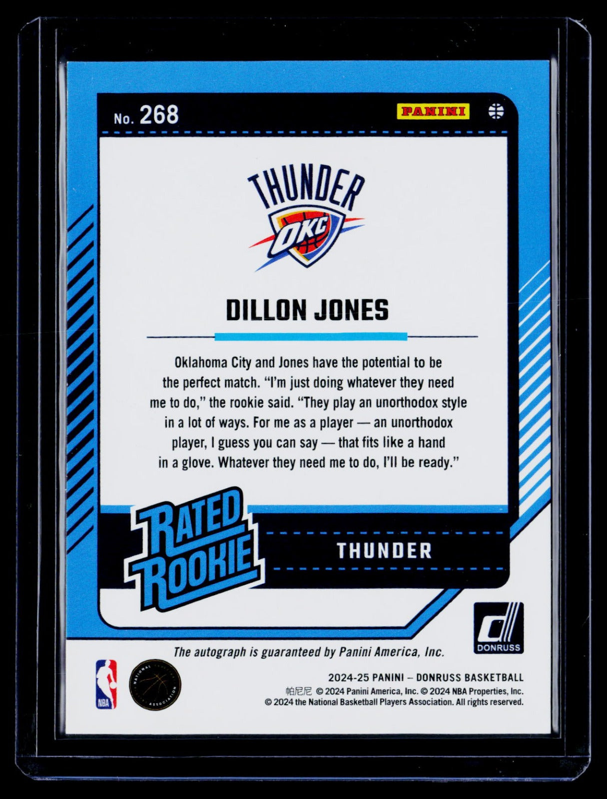 Dillon Jones Donruss - Choice Gold 268 NM