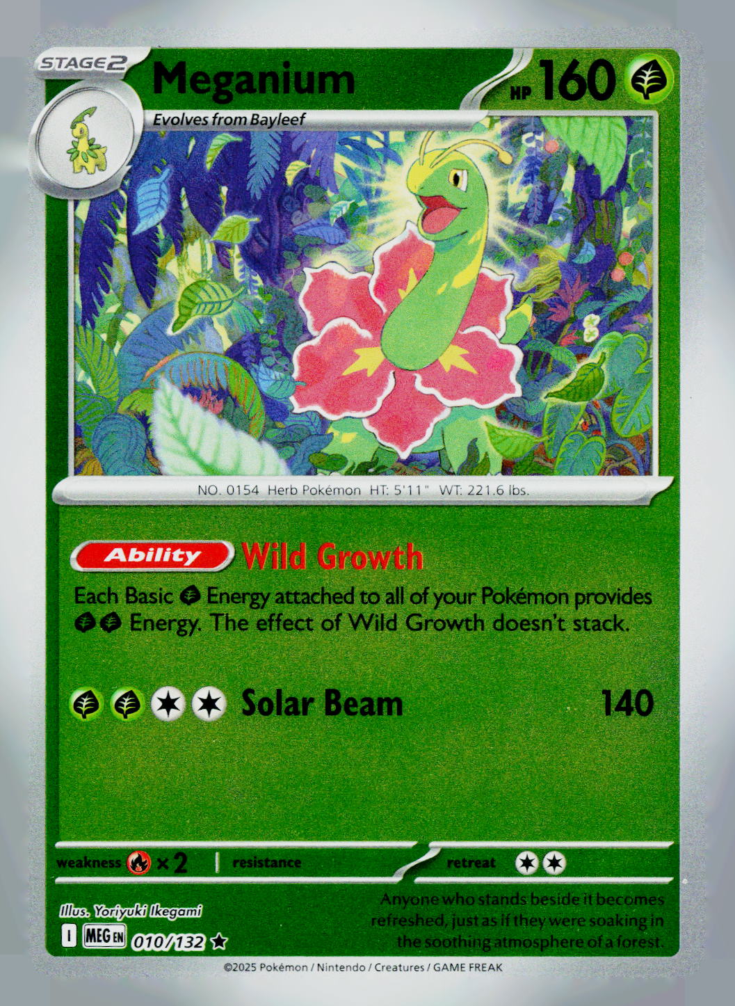 Meganium MEG 010/132 Reverse Holo NM