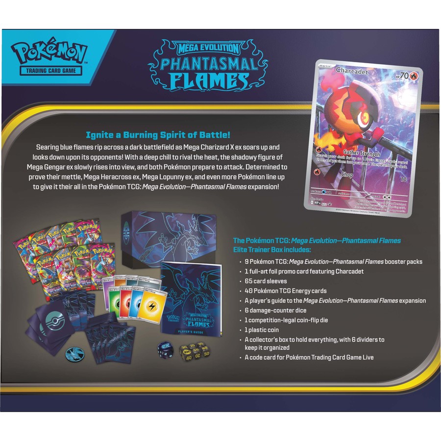 Pokemon TCG: Mega Evolution—Phantasmal Flames Elite Trainer Box