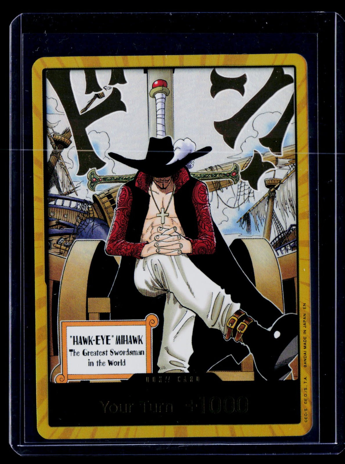 DON!! Card (Dracule Mihawk) (Gold) OP14 Foil NM