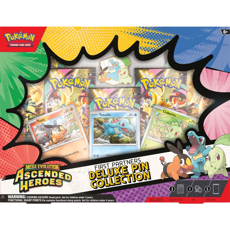 Pokemon TCG: Mega Evolution - Ascended Heroes First Partners Deluxe Pin Collection