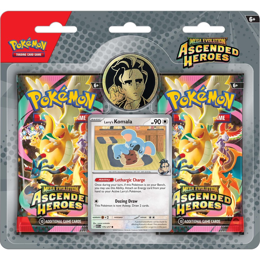 Pokemon TCG: Mega Evolution One Pack - Ascended Heroes Collection - Erika & Larry - Assorted