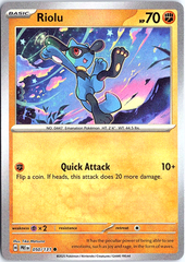 Riolu (Master Ball Pattern) Common SV: Prismatic Evolutions 050/131 NM
