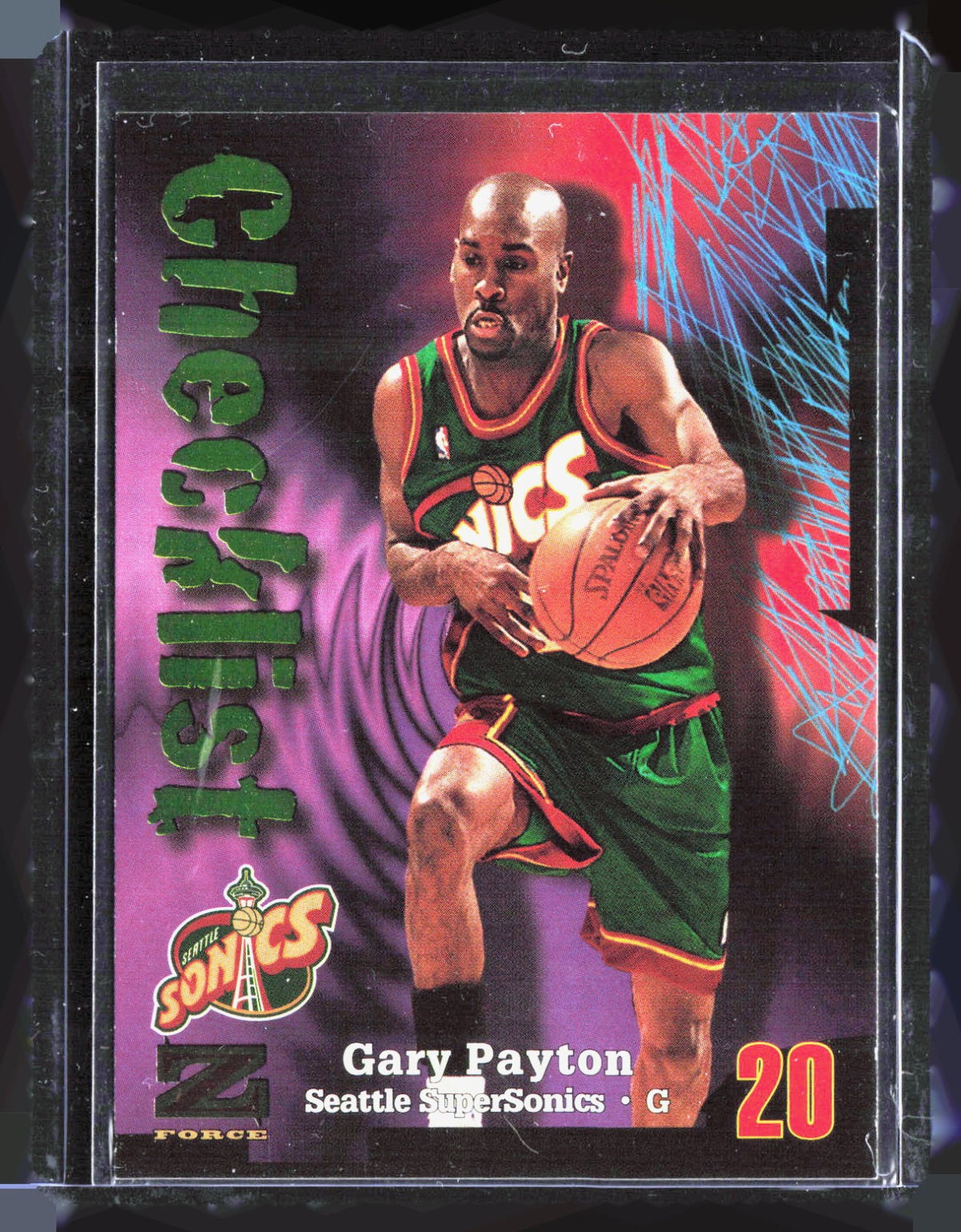 1997-98 SkyBox Z-Force Gary Payton 210 Basketball Seattle SuperSonics
