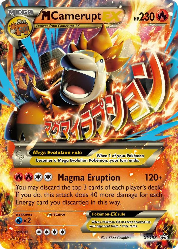 M Camerupt EX Promo XY Promos XY198 NM