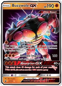 Buzzwole GX Ultra Rare SM - Crimson Invasion 57/111 NM