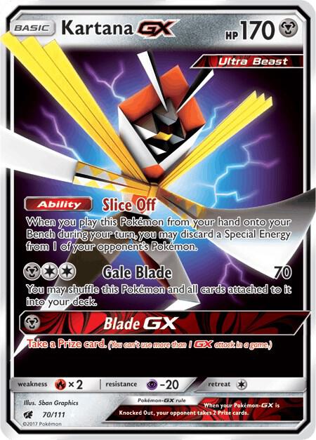 Kartana GX Ultra Rare SM - Crimson Invasion 70/111 NM