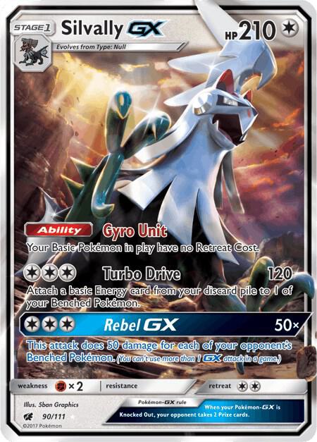 Silvally GX Ultra Rare SM - Crimson Invasion 90/111 NM